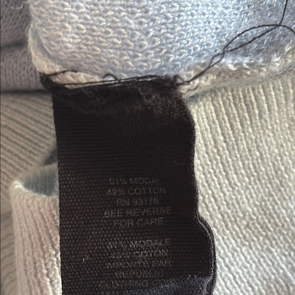 Truth Men’s Large Knit Blue Polo with Geometric Design - Picture 4 of 4